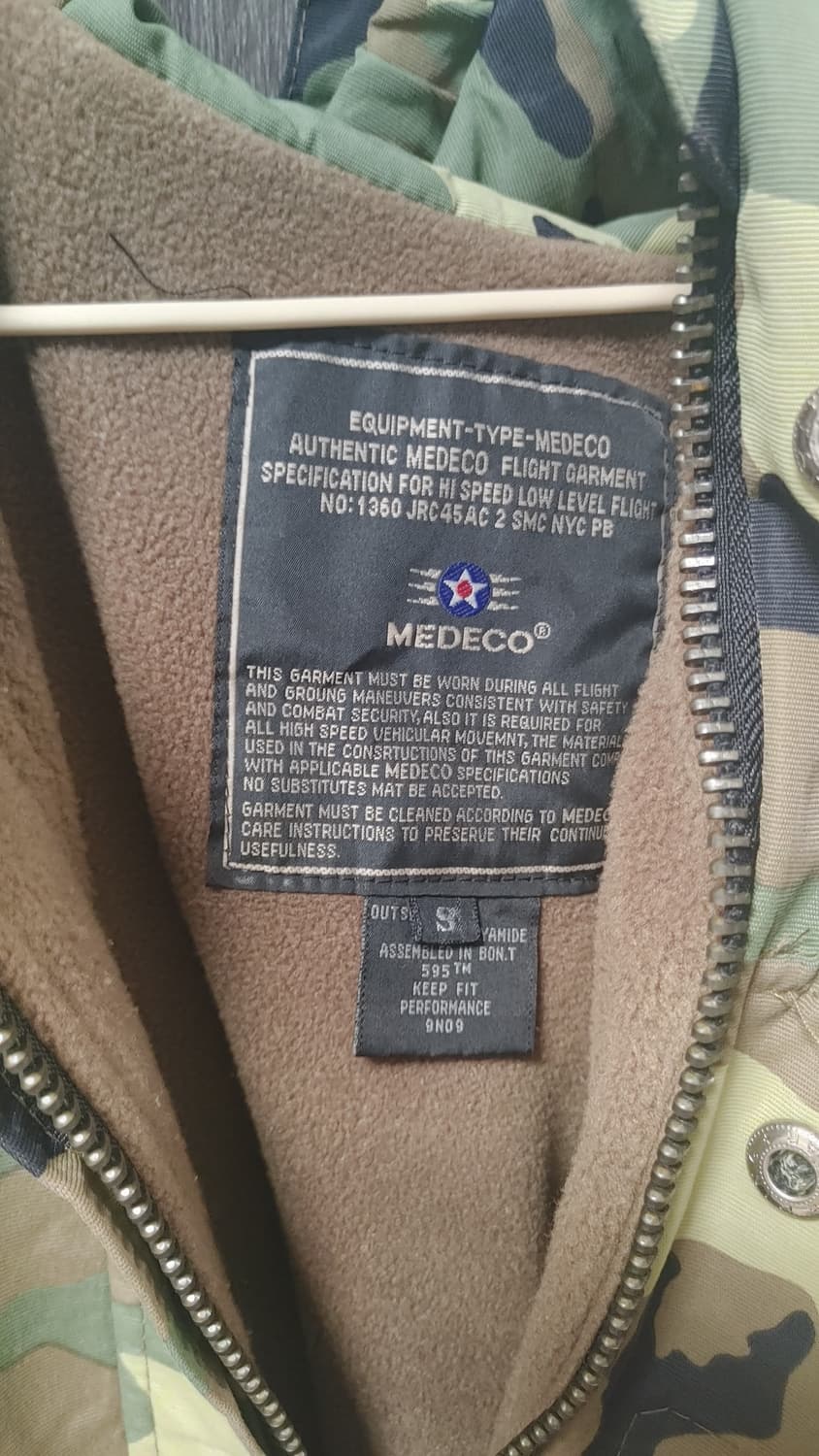 메데코 카모 후드 야상 S 상품이미지3