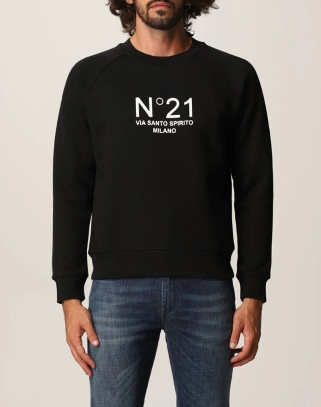 넘버투애니원(N21) 누메로벤투노 블랙 맨투맨 상품이미지2