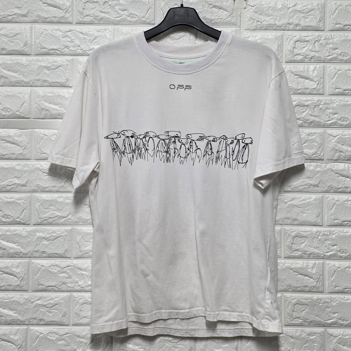 오프화이트 메인라벨 반팔티 XL 상품이미지1