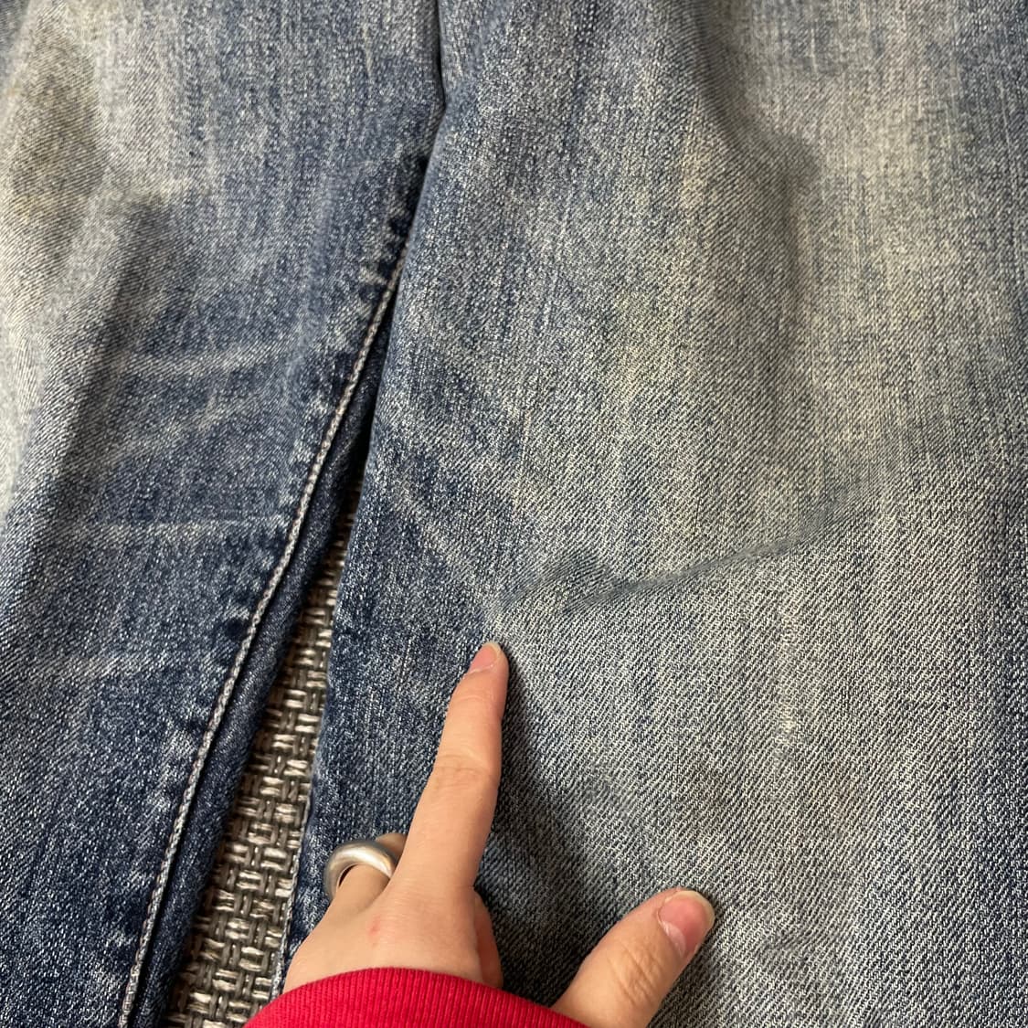 (31) JPN 충청 워싱 버튼플라이 데님 팬츠 상품이미지5