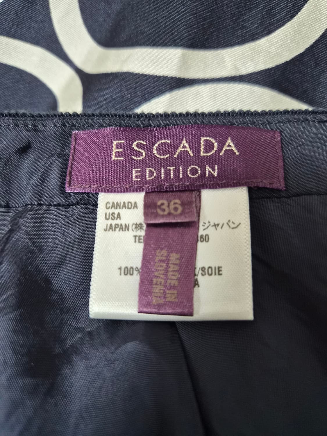 에스카다Escada 원 패턴 실크 미디 스커트 36사이즈 P-143
 상품이미지4