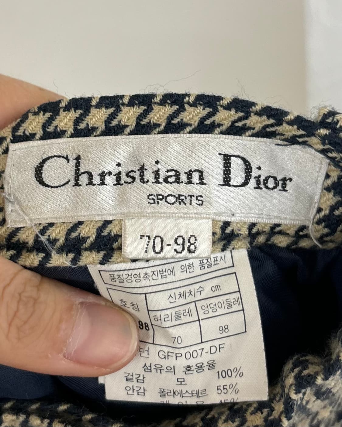 크리스찬 디올 스포츠 체크 핀턱 숏팬츠 상품이미지7