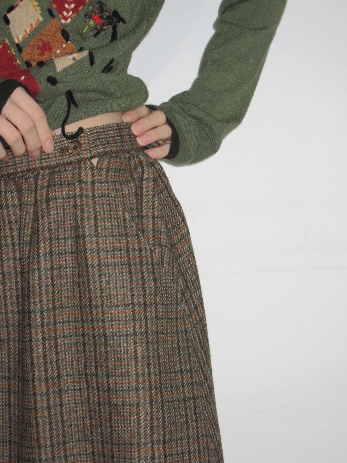 브룩스 브라더스 체크치마 상품이미지2