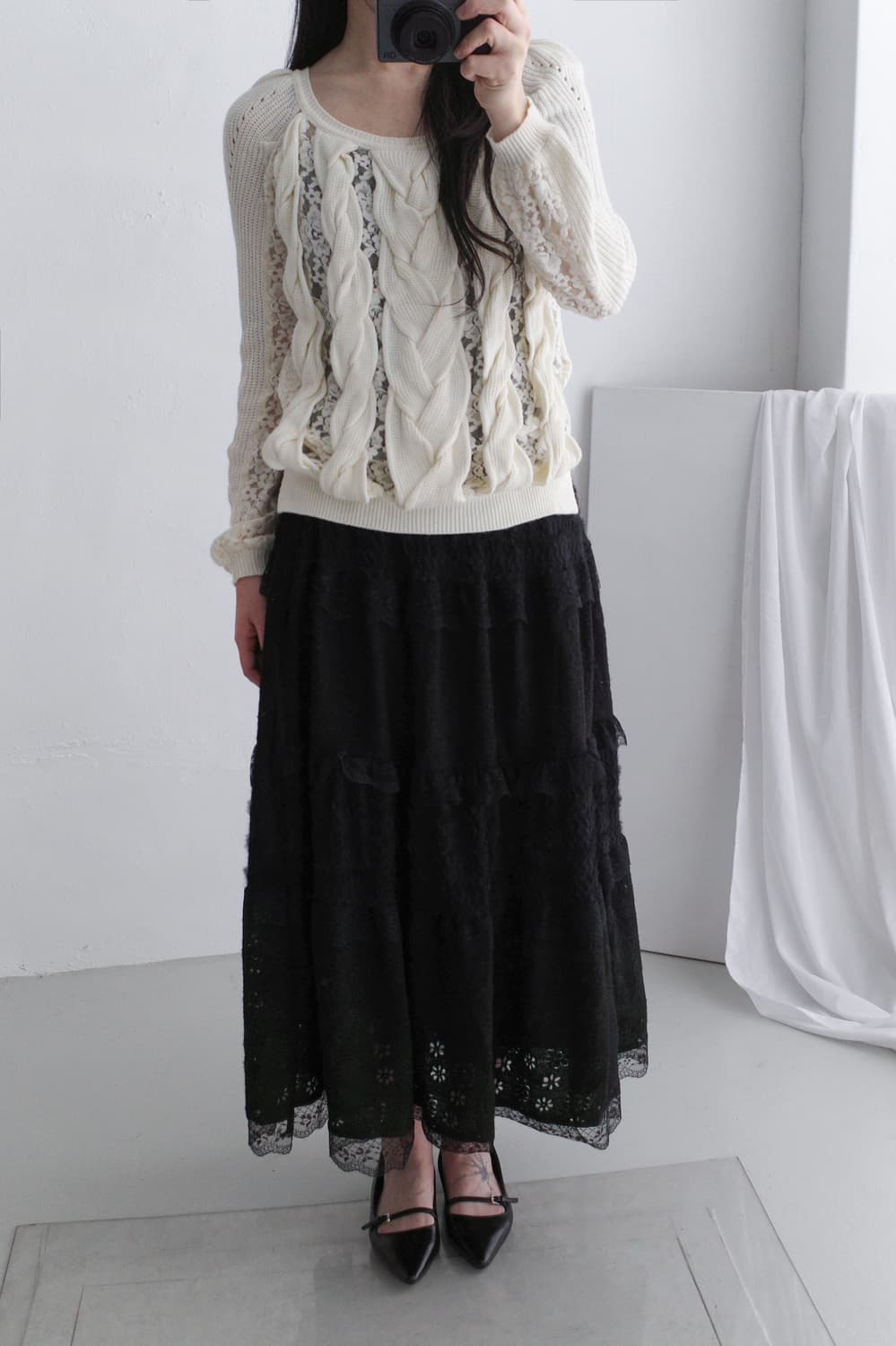lace cancan damage skirt 상품이미지6