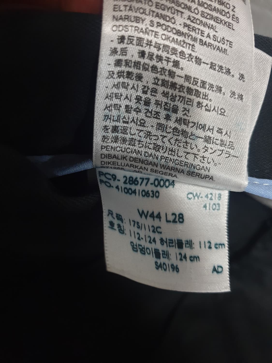 DOCKERS 투턱 세미크롭 와이드 코튼 팬츠 블랙 (42인치) 상품이미지5