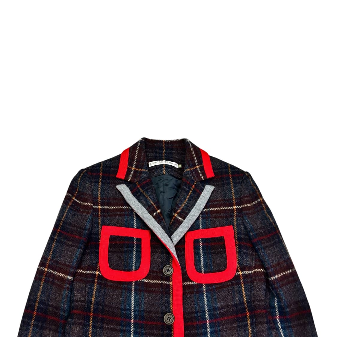 Jc de 카스텔바작 울 체크 자켓 상품이미지2