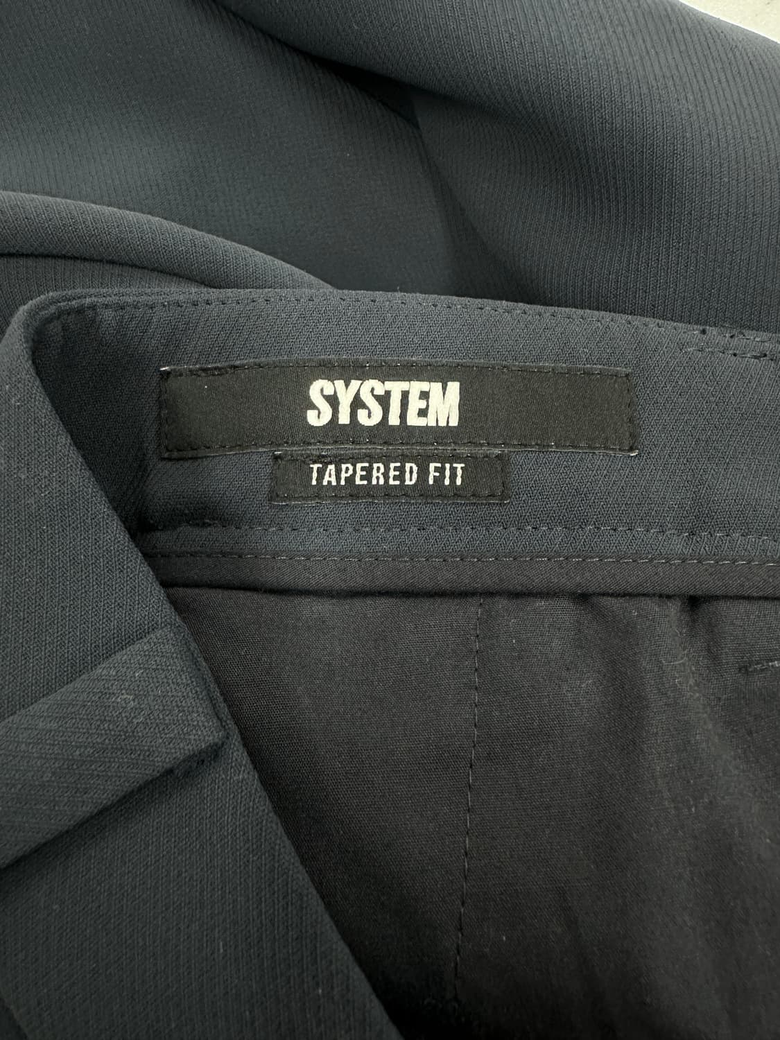 시스템옴므 네이비 파이핑 슬랙스 상품이미지4