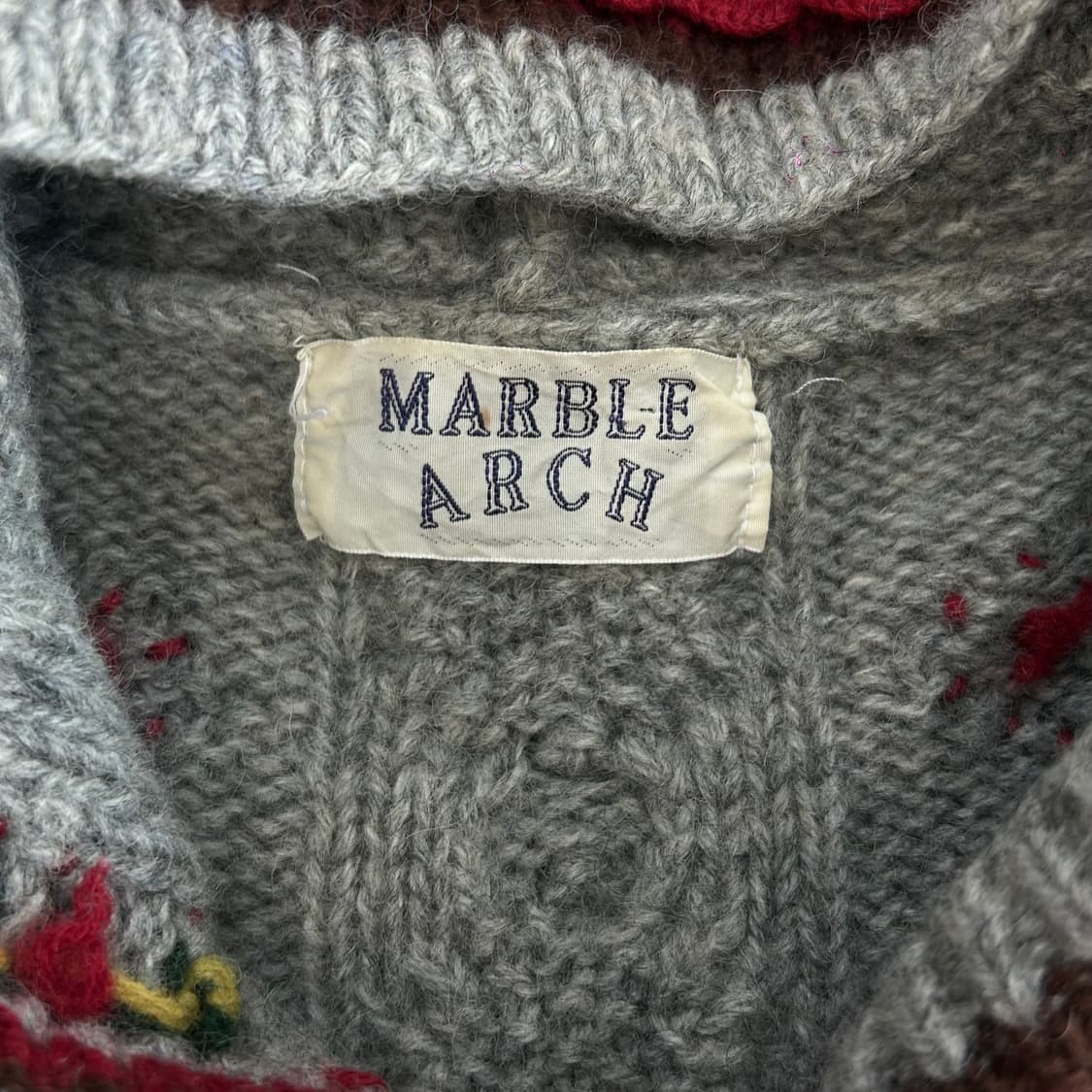 빈티지 울 노르딕 니트 후드가디건  상품이미지6