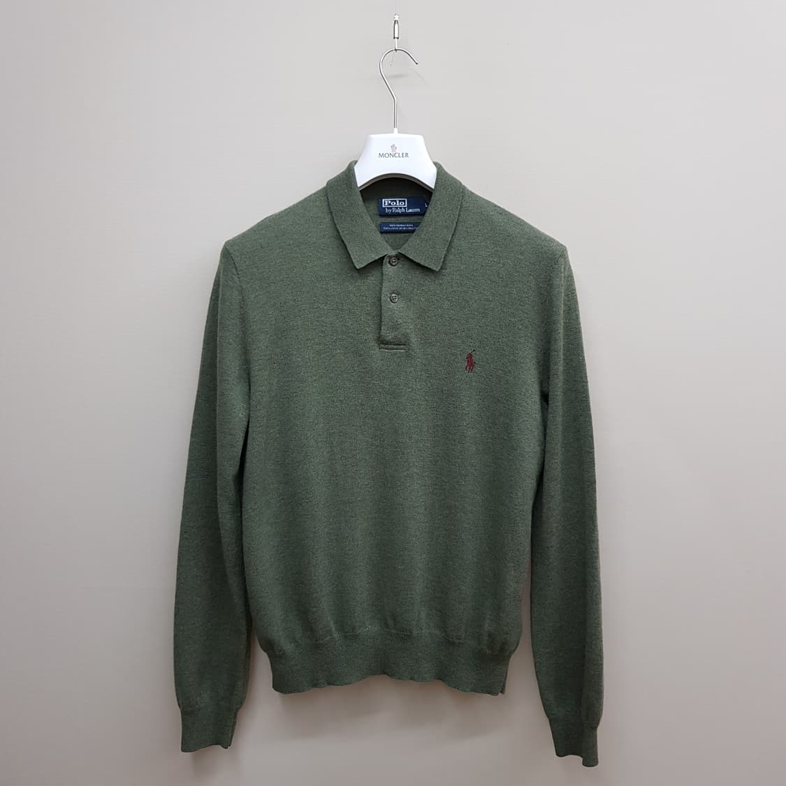 폴로 랄프로렌 메리노울 카라 니트 L사이즈 상품이미지1