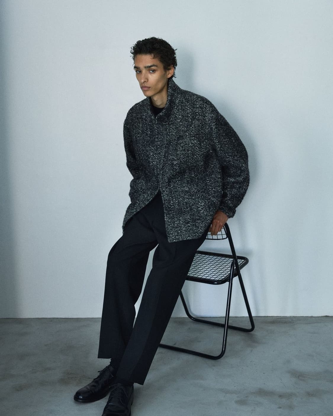 유겐 heugn 24aw 빌리 스탠드 블루종 상품이미지3