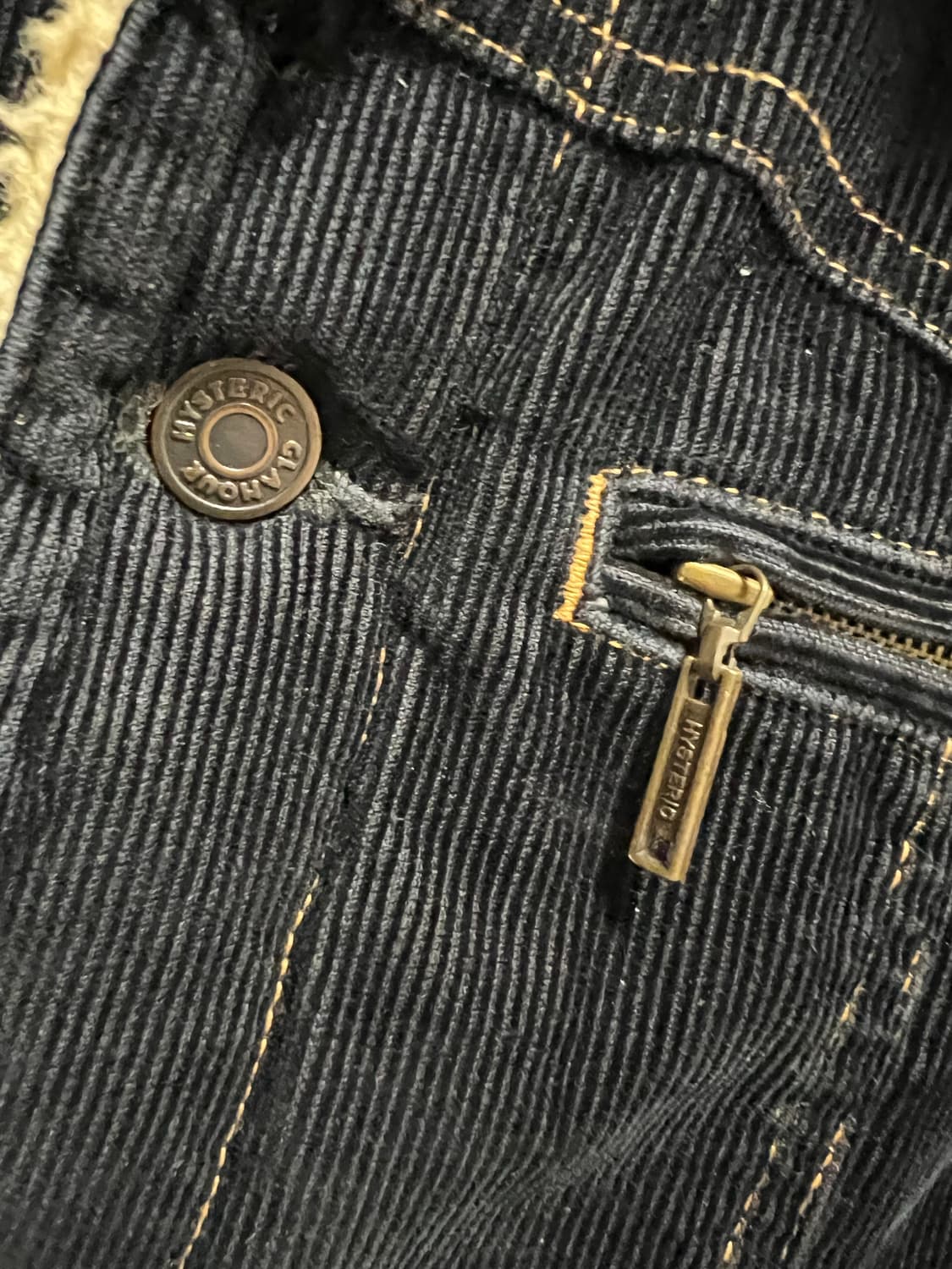 히스테릭글래머 코듀로이 퍼 자켓 상품이미지5