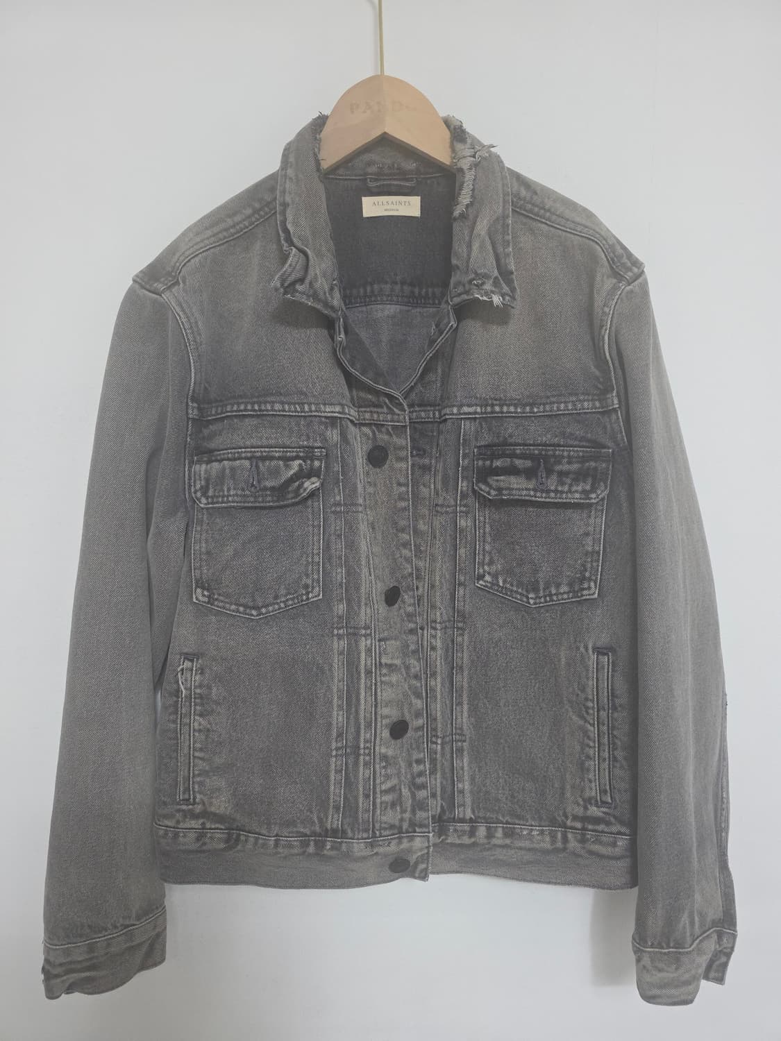 ALLSAINTS 올세인츠 그레이 워싱 데님자켓 M 빈티지 상품이미지1