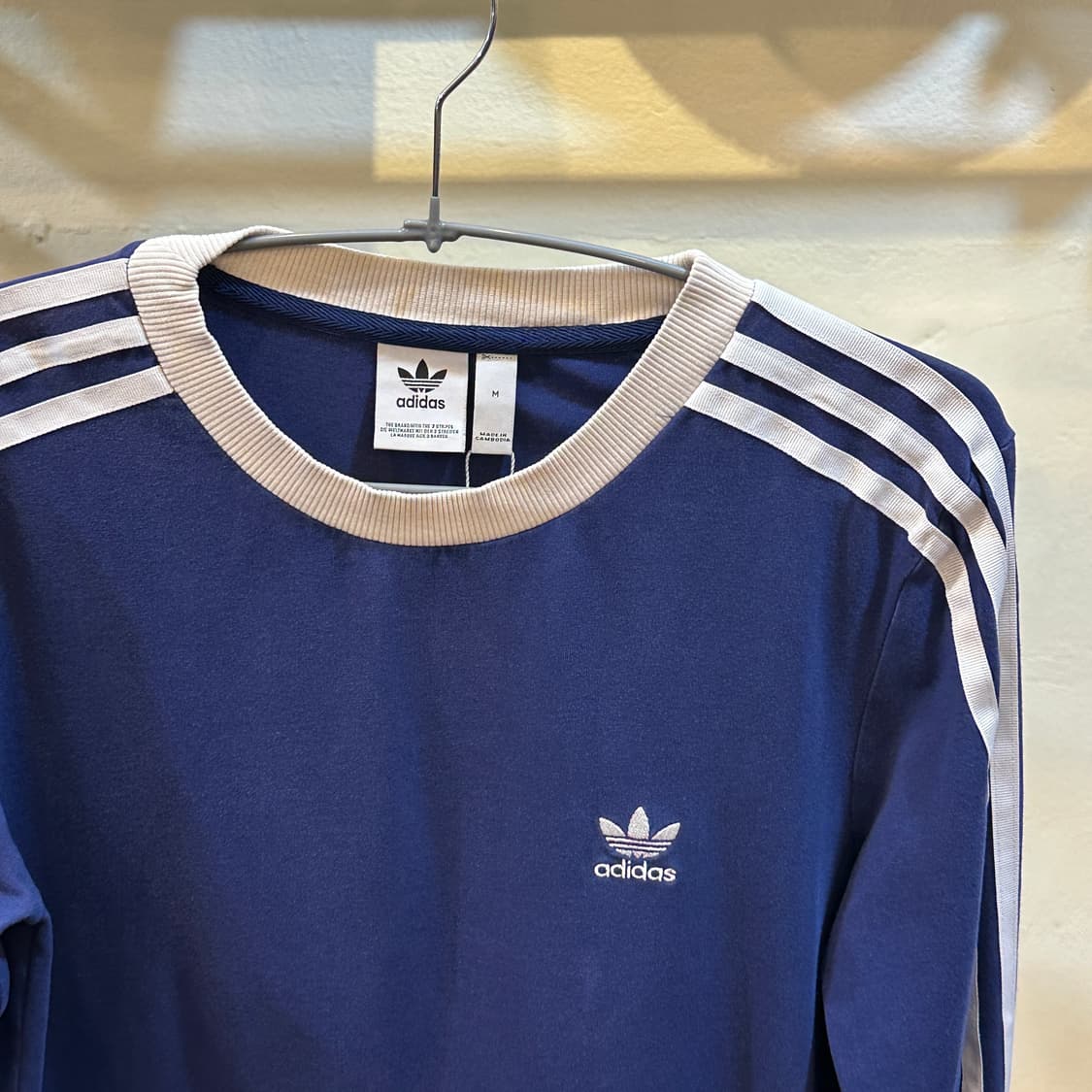 아디다스 네이비 삼선  롱슬리브 M 상품이미지2
