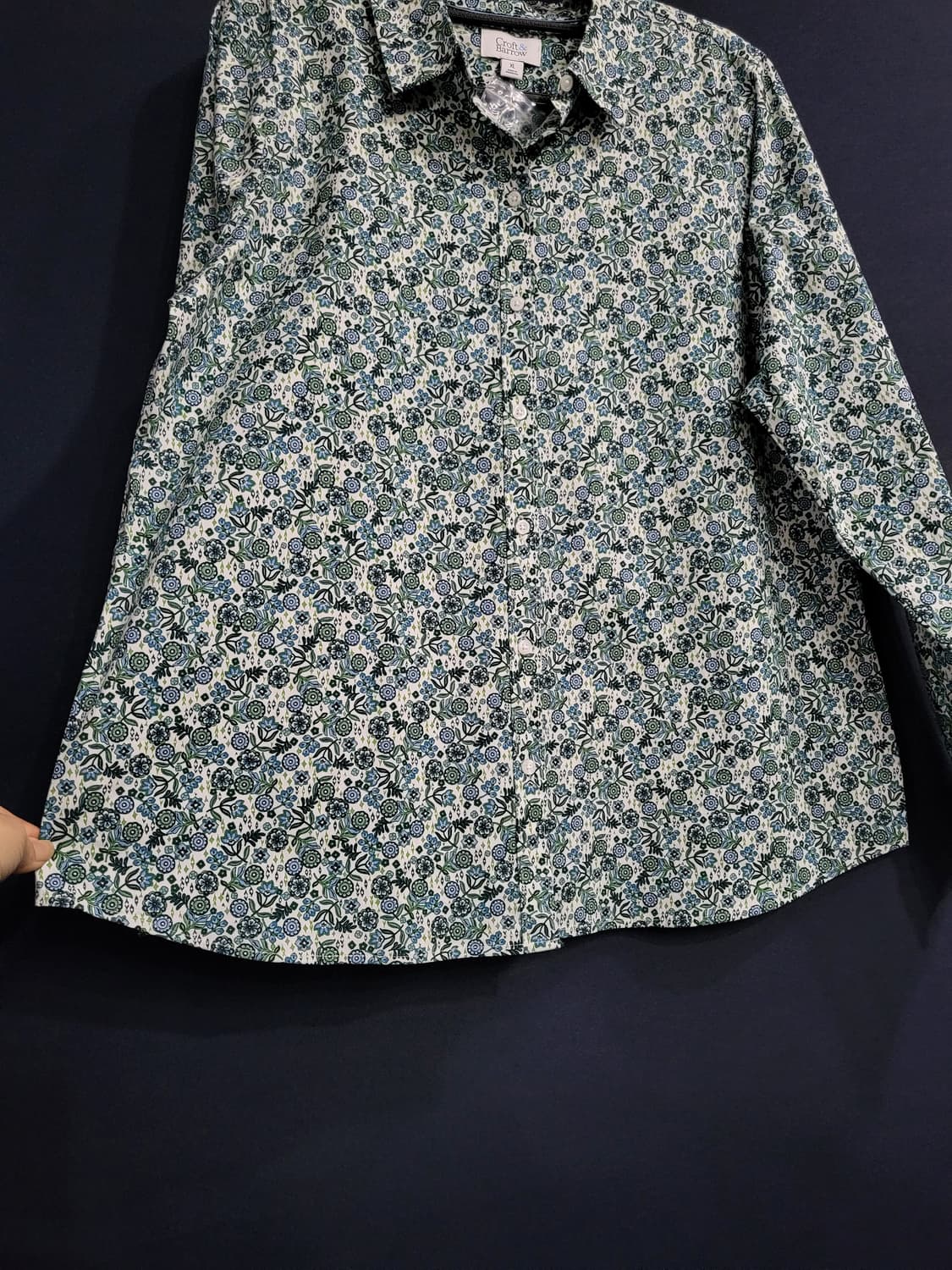 크로프트 앤 배로우 플라워패턴 셔츠남방(새상품) 상품이미지3