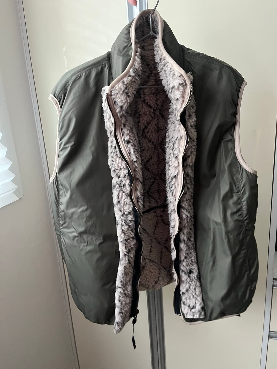 캐피탈 기모노 사시코 보아 플리스 리버시블 베스트 키나리 상품이미지3