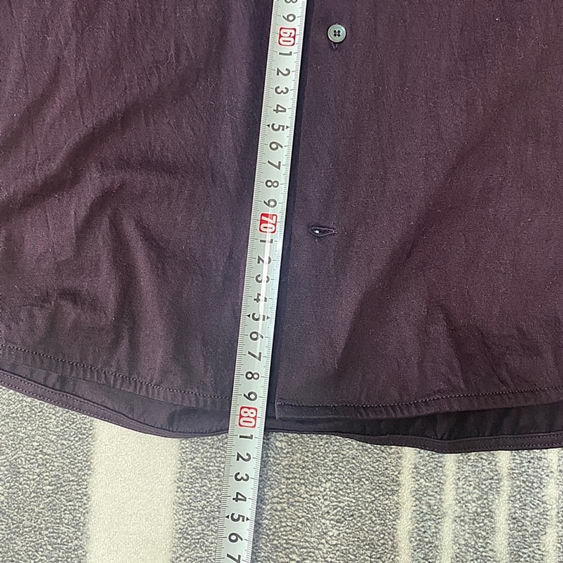 COS 코스 버건디 남성 셔츠 XL(105) 상품이미지6