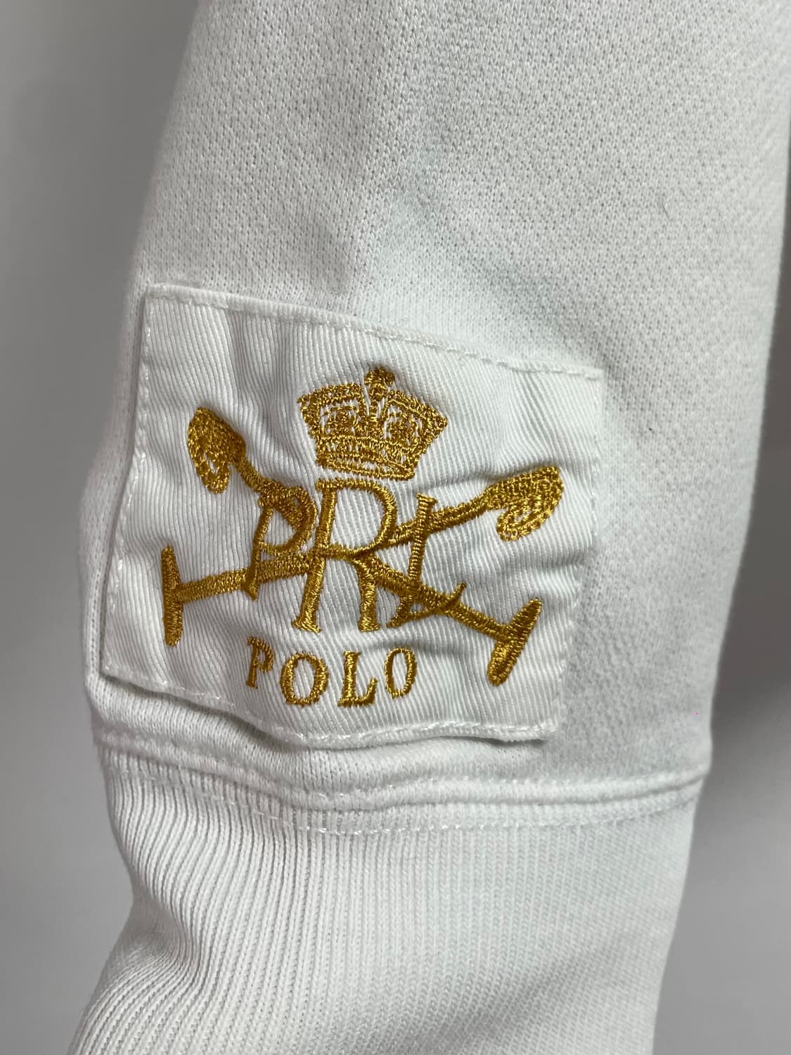 폴로 랄프로렌 우먼스 화이트 자수로고 후드티 (on.316)   상품이미지3