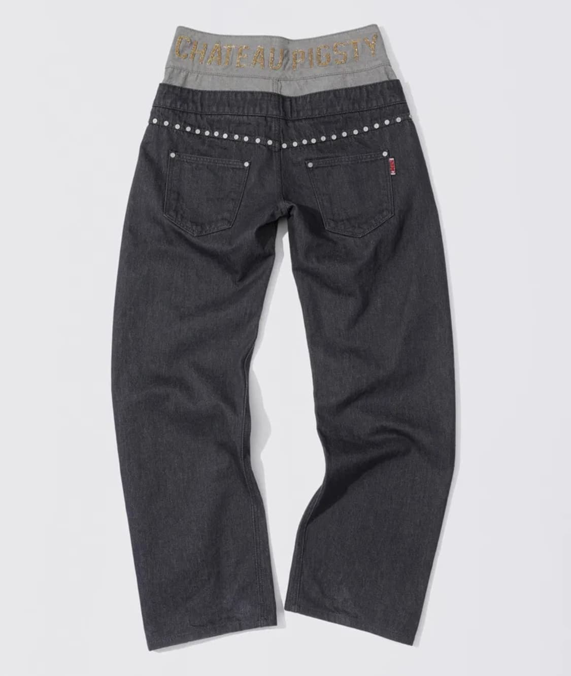 스컬프터 Beaded Layered Denim Pants 상품이미지3