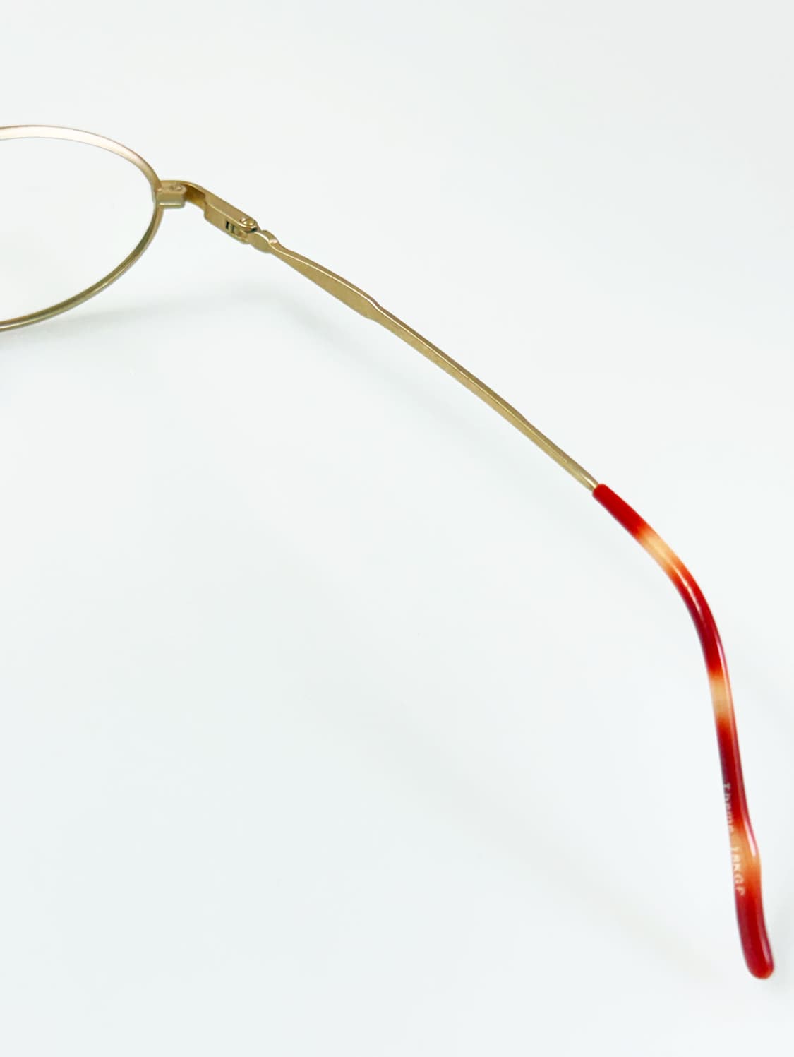 90s THEME 골드 슬림 오벌 메탈 프레임 빈티지 안경 상품이미지6