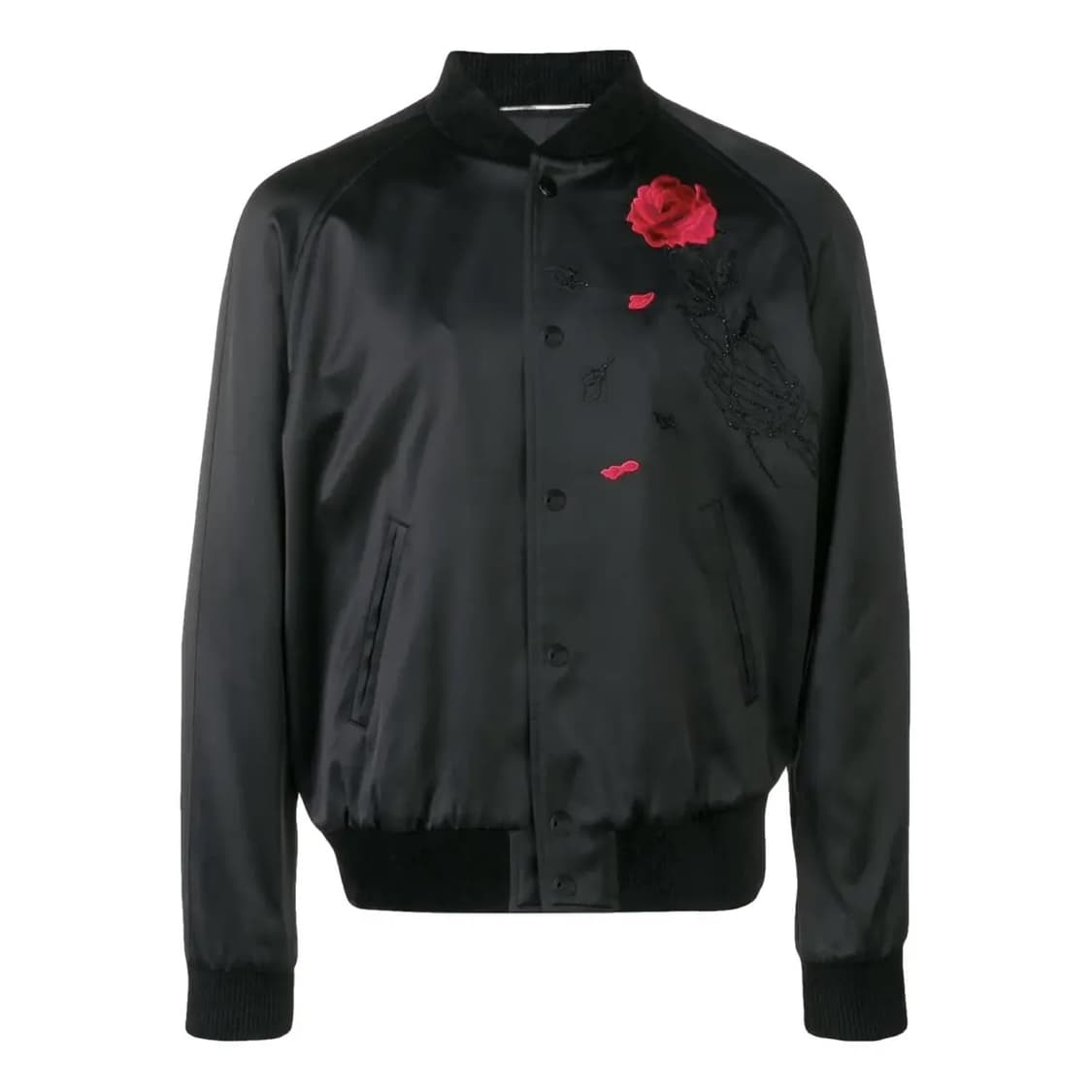 [BTS 지민님 착용] 생로랑 18fw 로즈 실크 봄버 자켓 상품이미지1