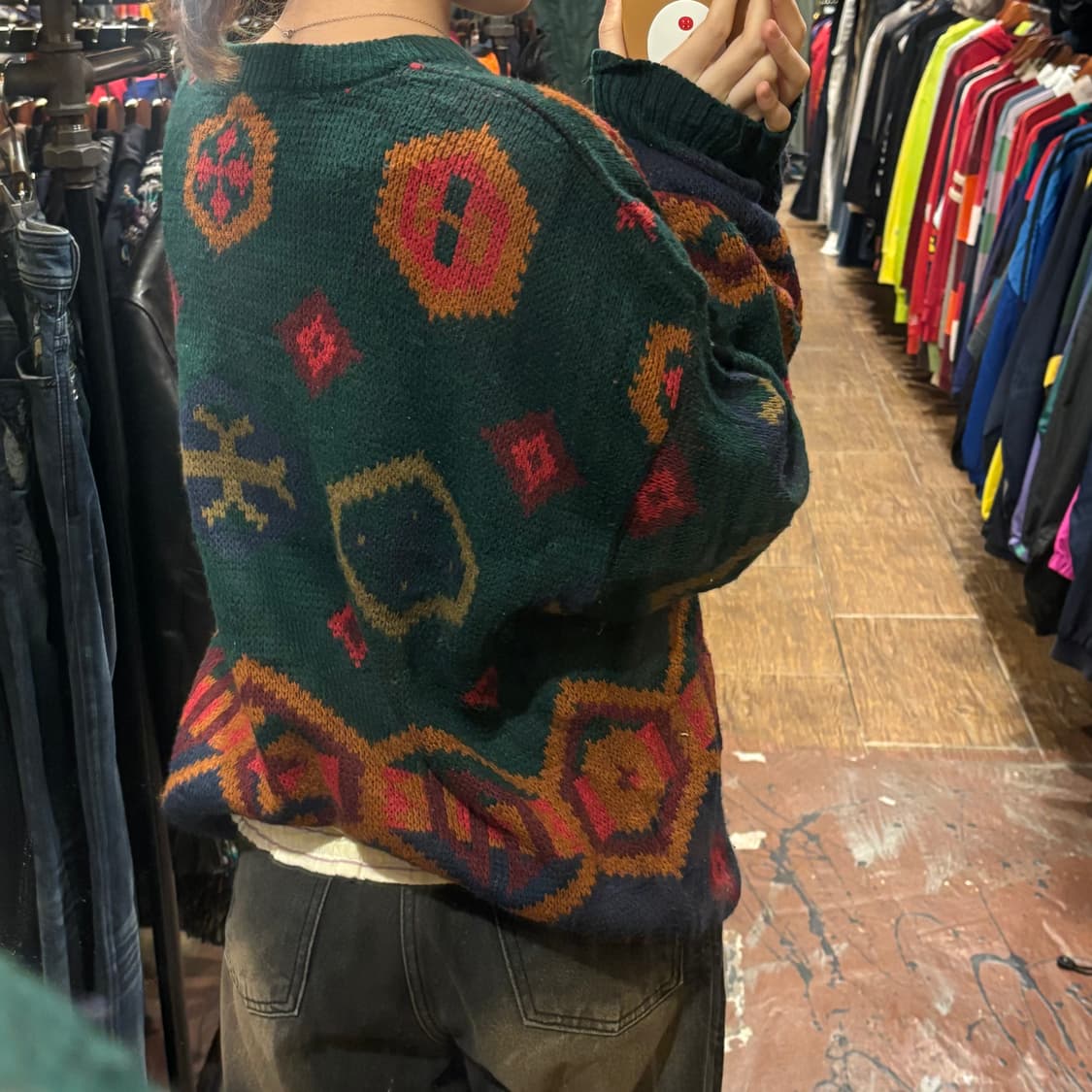 [Hi] 빈티지 아가일 패턴 니트 상품이미지5