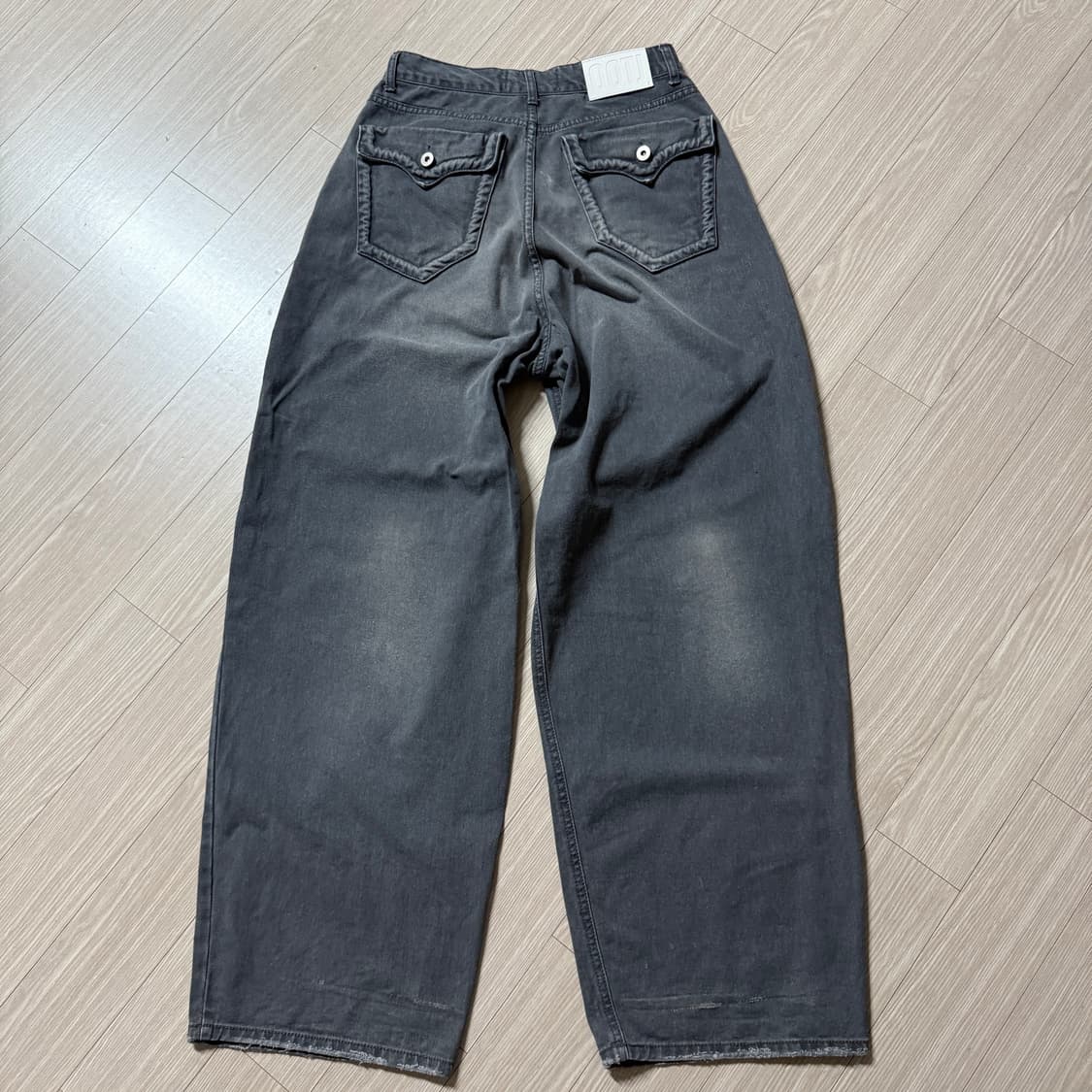 OOTJ 크리디 와이드 히든 포켓 코튼 팬츠 카리나 바지 (M) 상품이미지5