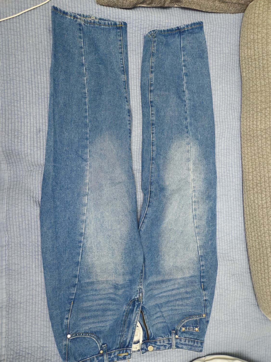 굿라이프웍스 커브 절개 와이드 데님 팬츠 미디움 인디고 m 상품이미지3