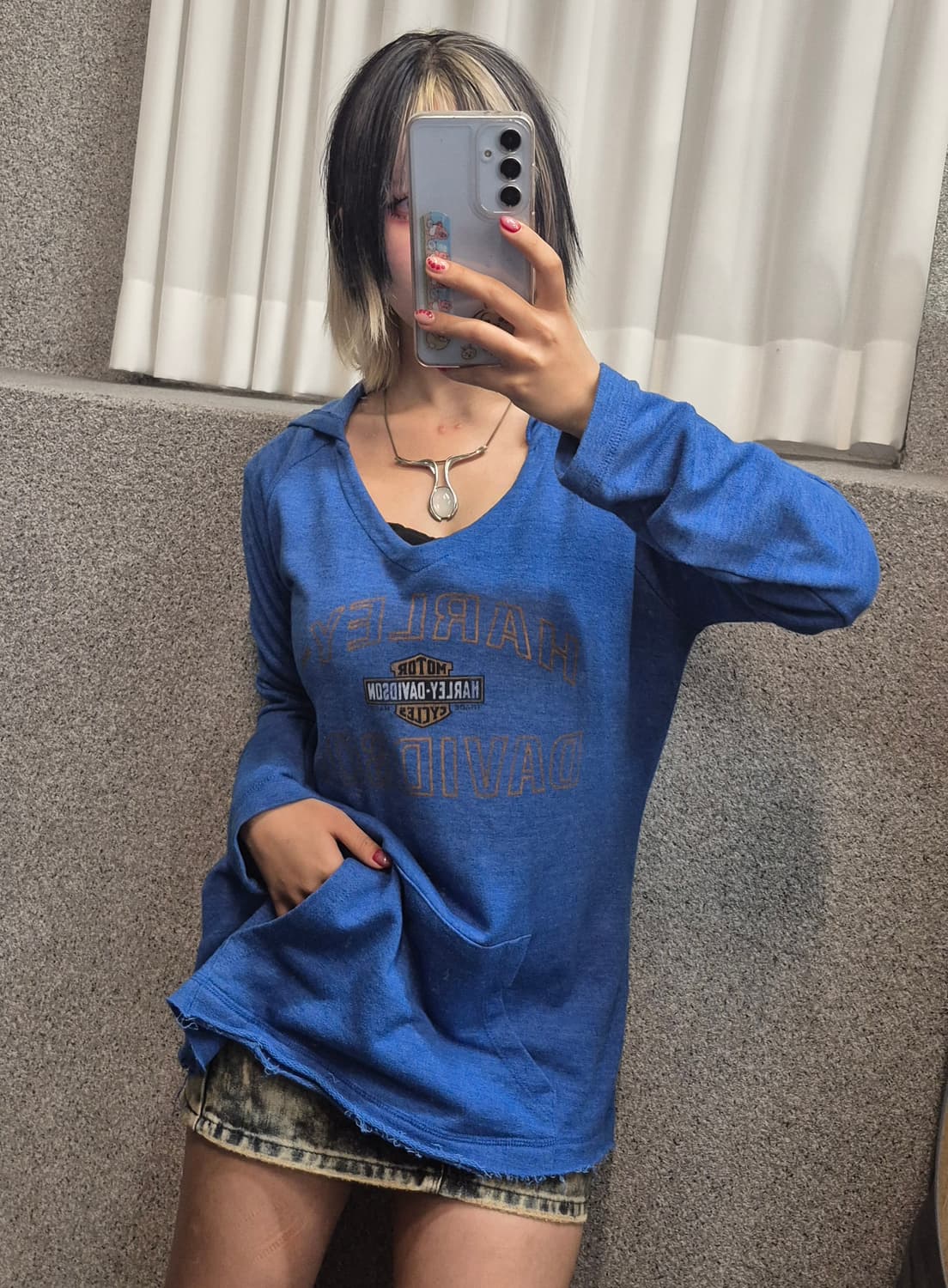 HARLEY DAVIDSON V-NECK HOODIE 상품이미지1