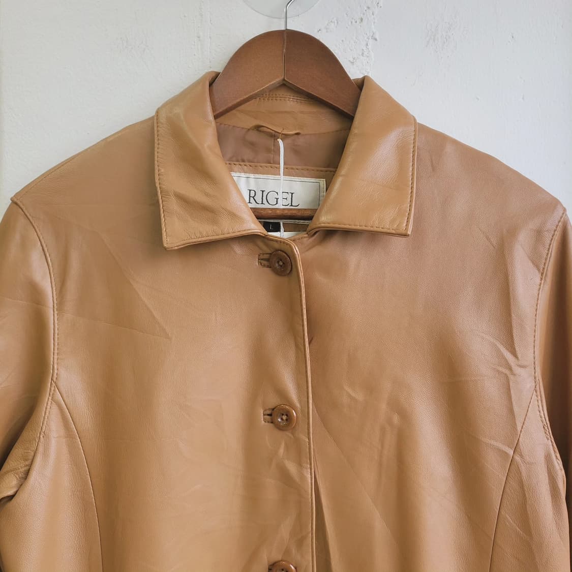 Rigel 캬라멜 양가죽 자켓 상품이미지3