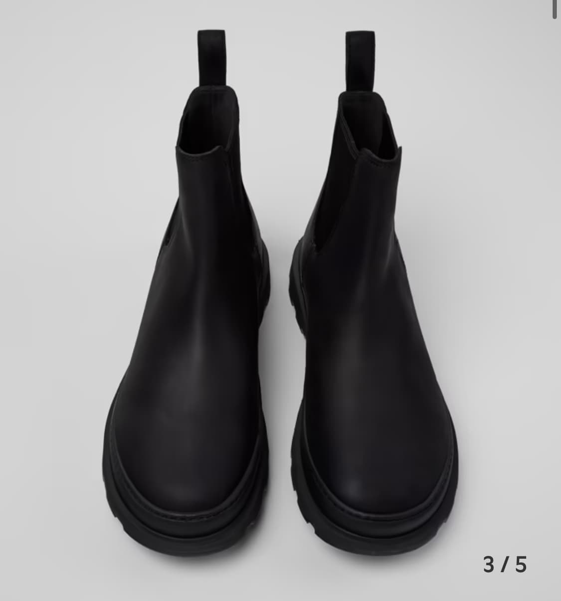 (새상품) 캠퍼 - 남성용 블랙 컬러 누벅 소재 앵클부츠 상품이미지7