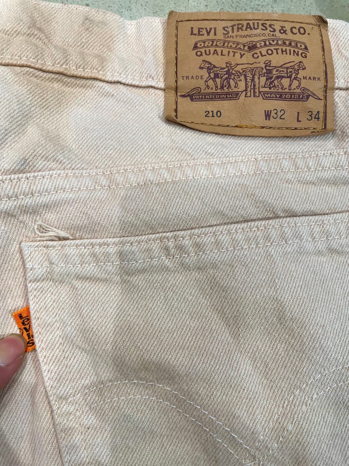 Levi‘s 210 Orange Tab Denim  상품이미지7