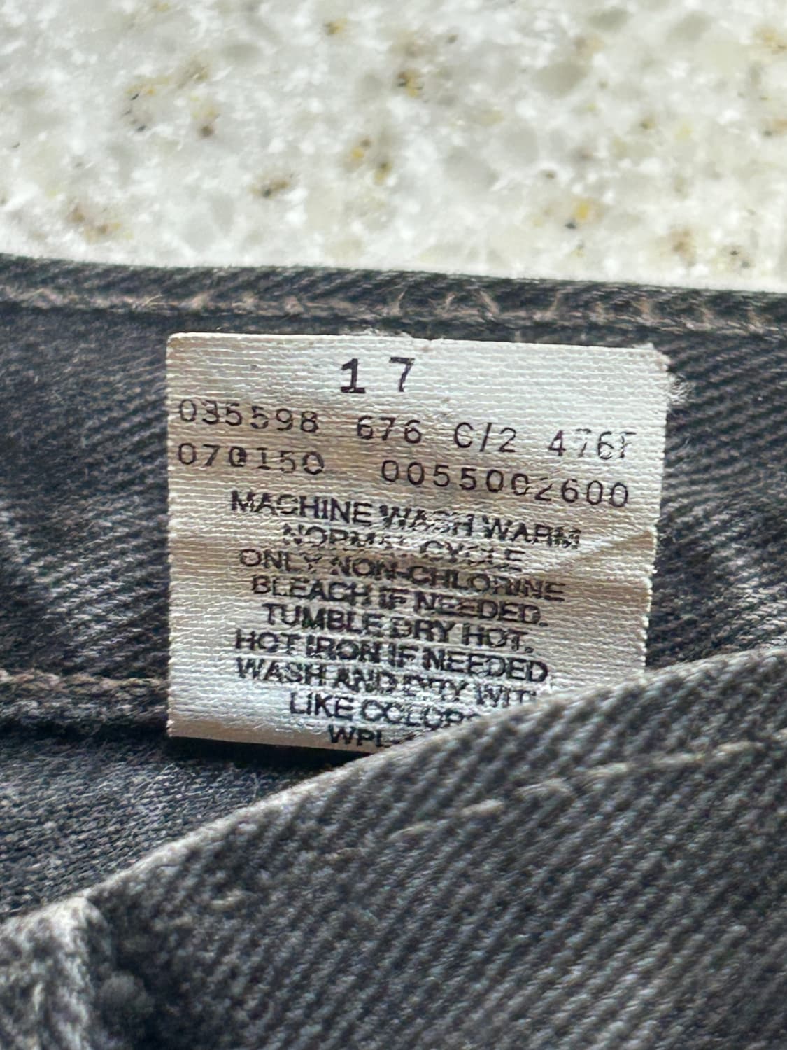 00s 캐나다 생산 리바이스 550 블랙 진 상품이미지6