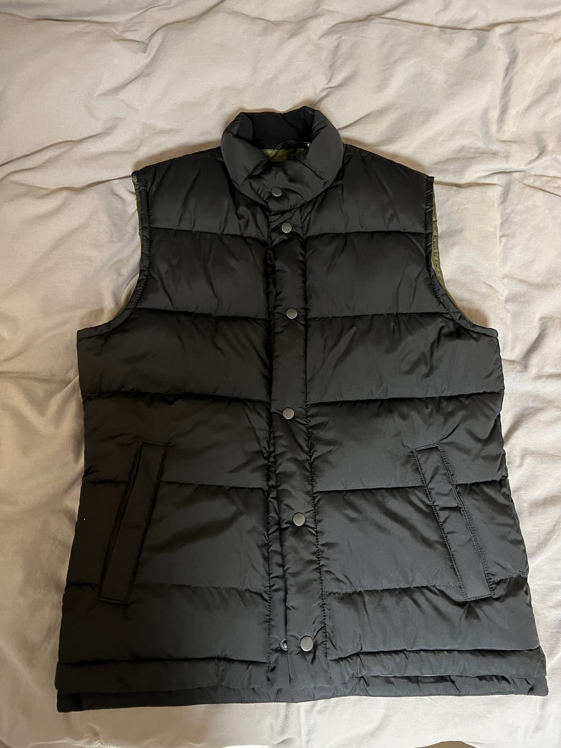 갭 GAP 푸퍼 패딩 베스트 검정 S 새제품 상품이미지1