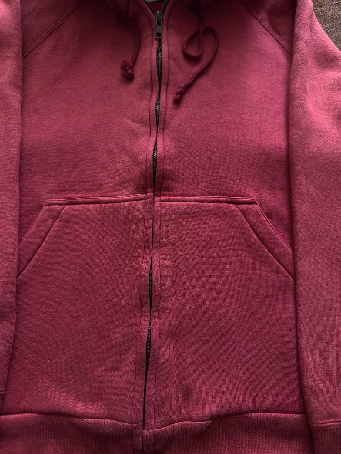 vintage Red plane Washed Hood Zip-up 상품이미지4