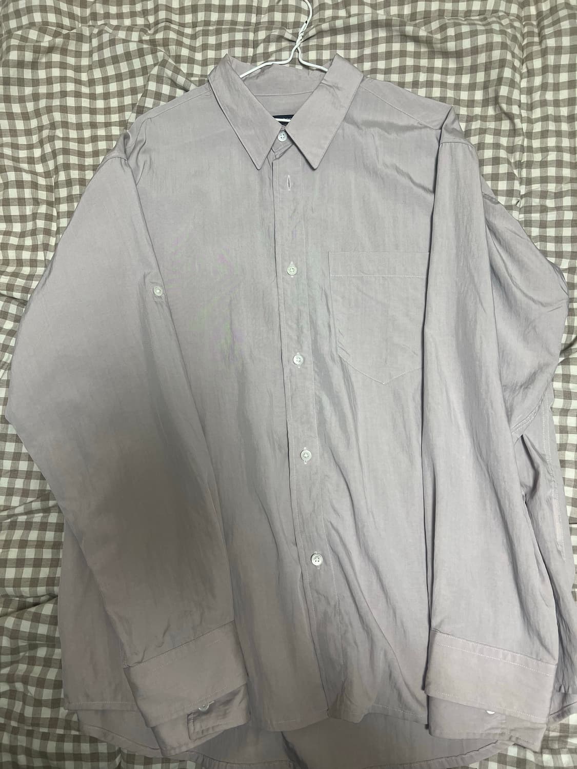 해칭룸 더블 슬리브셔츠 더스티핑크 2 상품이미지4