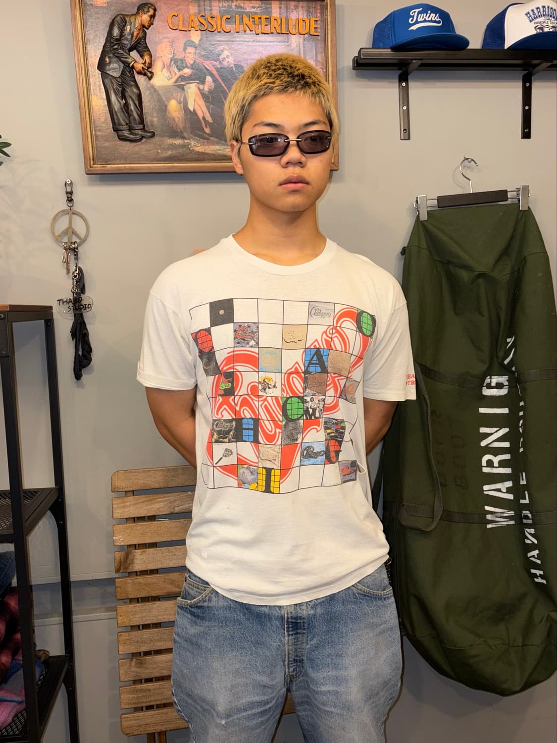 90‘s Chicago Hearts In Trouble tour T-sh 상품이미지2