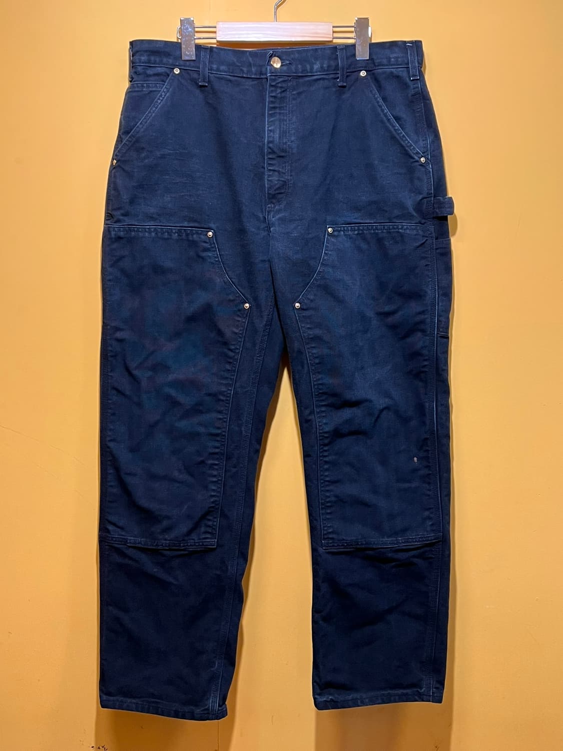 [36x32] 칼하트 USA 워크팬츠 더블니 B01 블랙 빈티지 페이드 상품이미지1