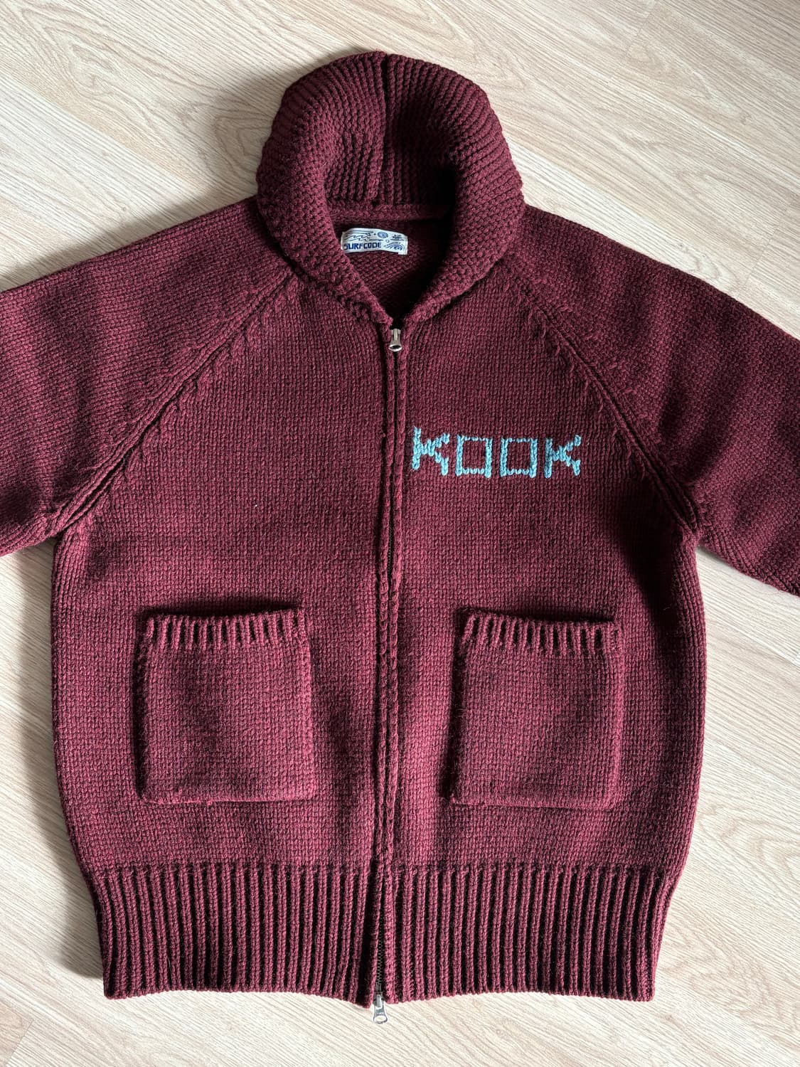 Surfcode(서프코드) 코위찬 가디건 버건디 상품이미지1