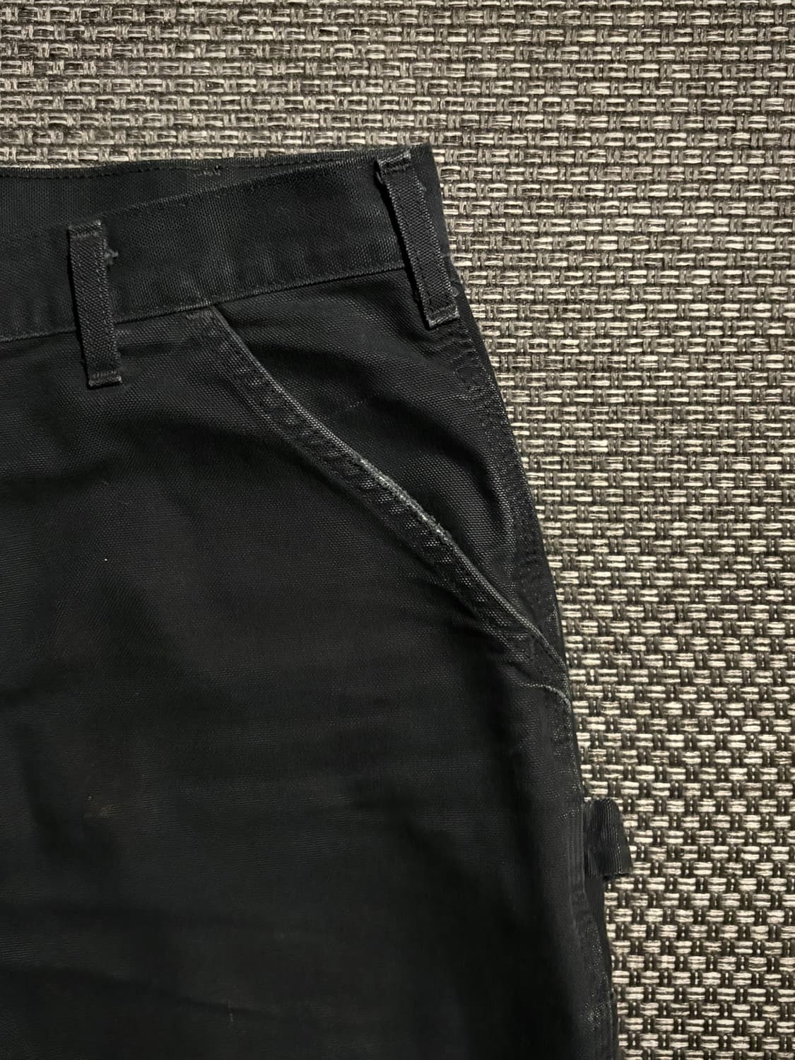 칼하트 카펜터 싱글니 B11 BLK 32 상품이미지7