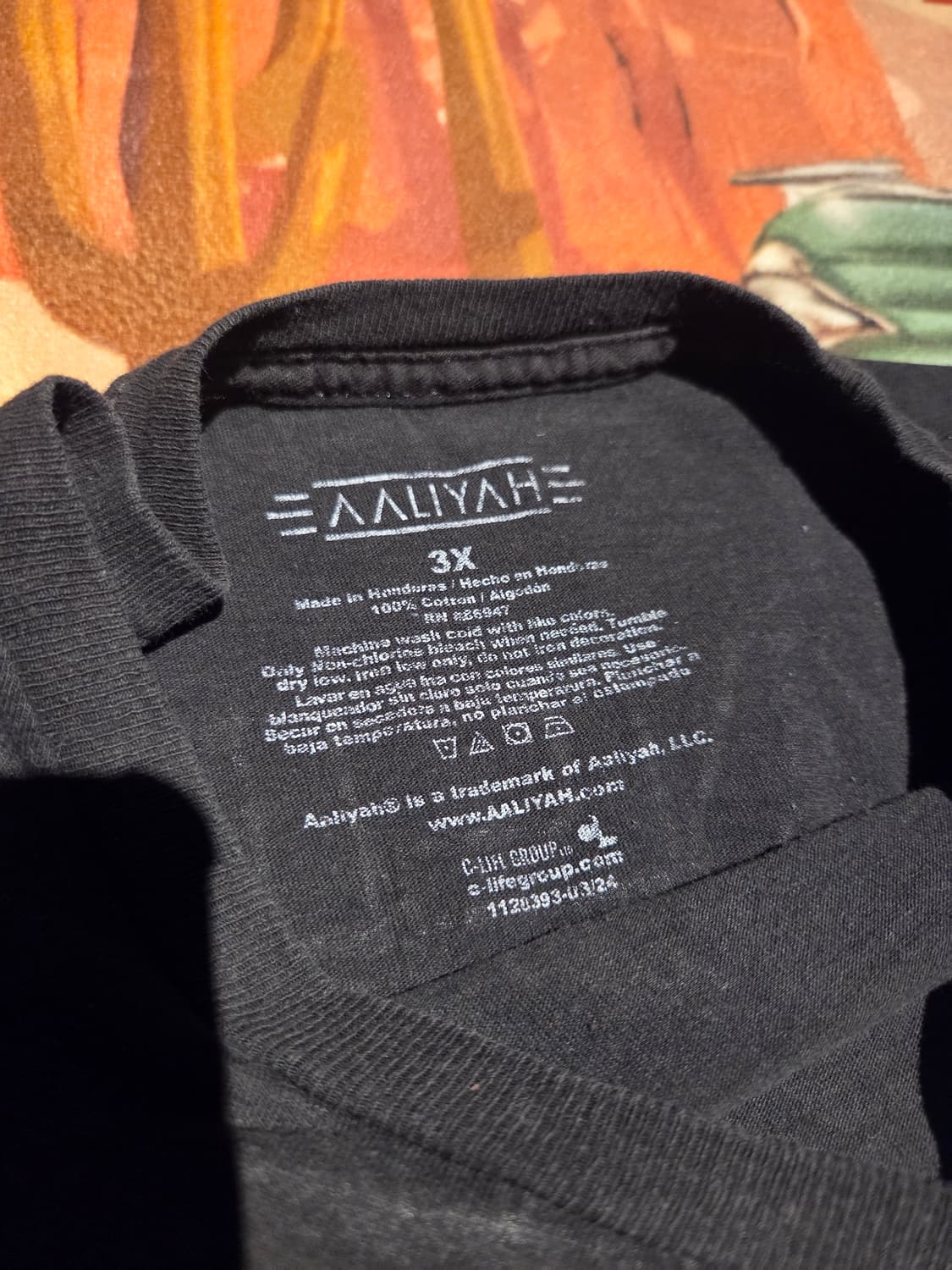 알리야 R&B 가수 기념 티셔츠 상품이미지5