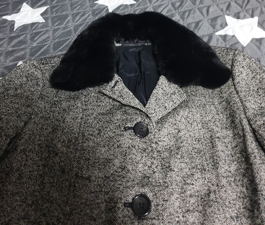 버버리 일본판 밍크퍼 트위드 자켓 (42사이즈) 상품이미지2