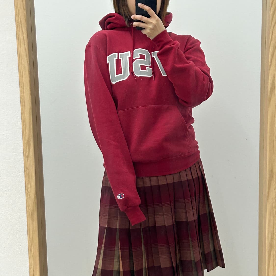 챔피온 에코플리스 WSU 스웻 후드티 상품이미지3