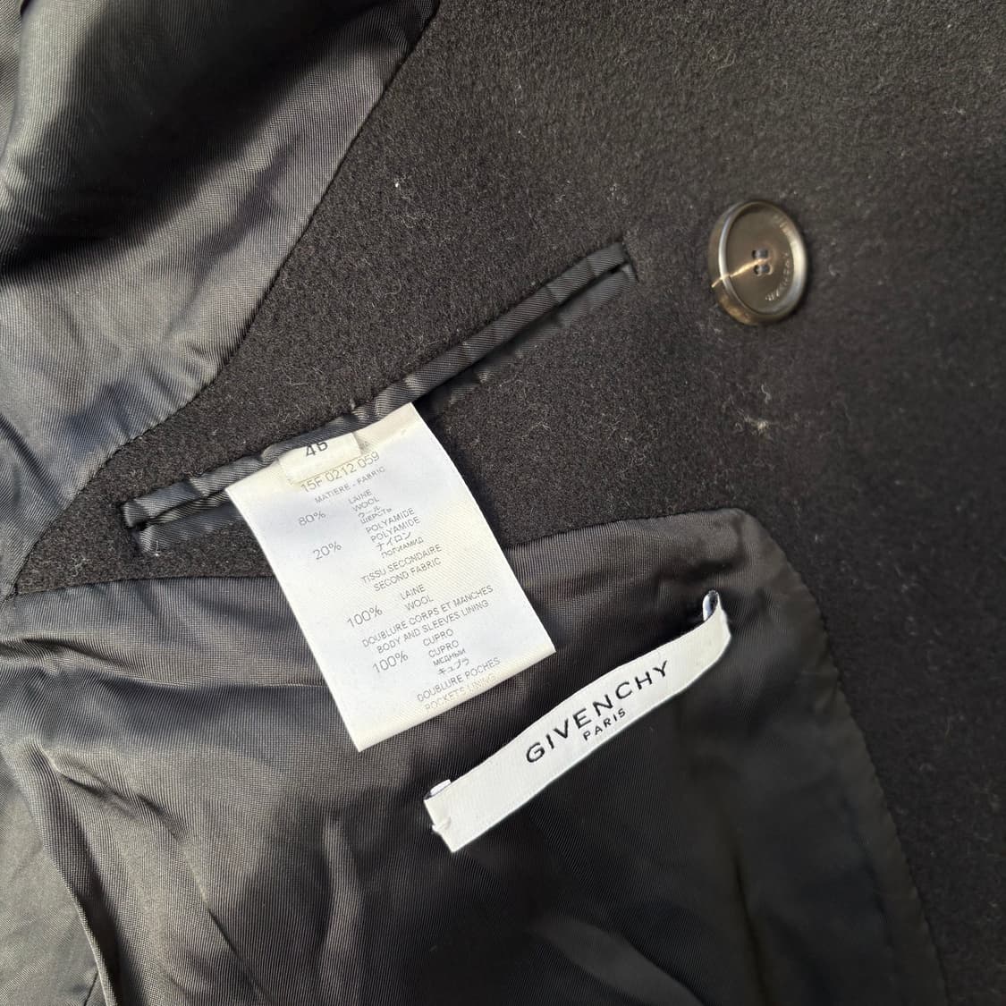 15FW 지방시 울 블렌드 피 코트 상품이미지8