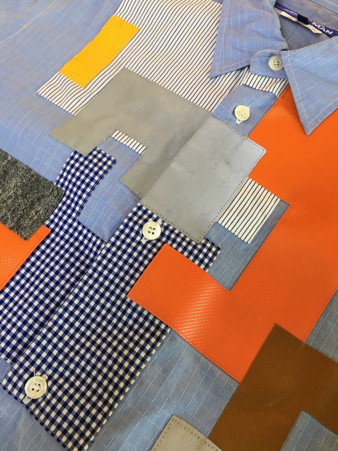 준야 와나타베 꼼데가르송 패치워크 셔츠 상품이미지3