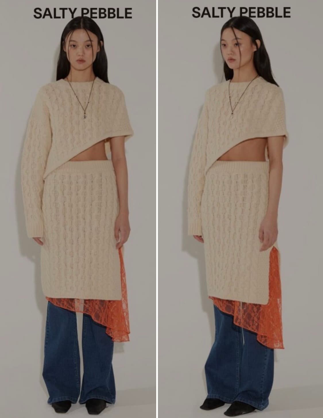 솔티페블 니트 상품이미지1