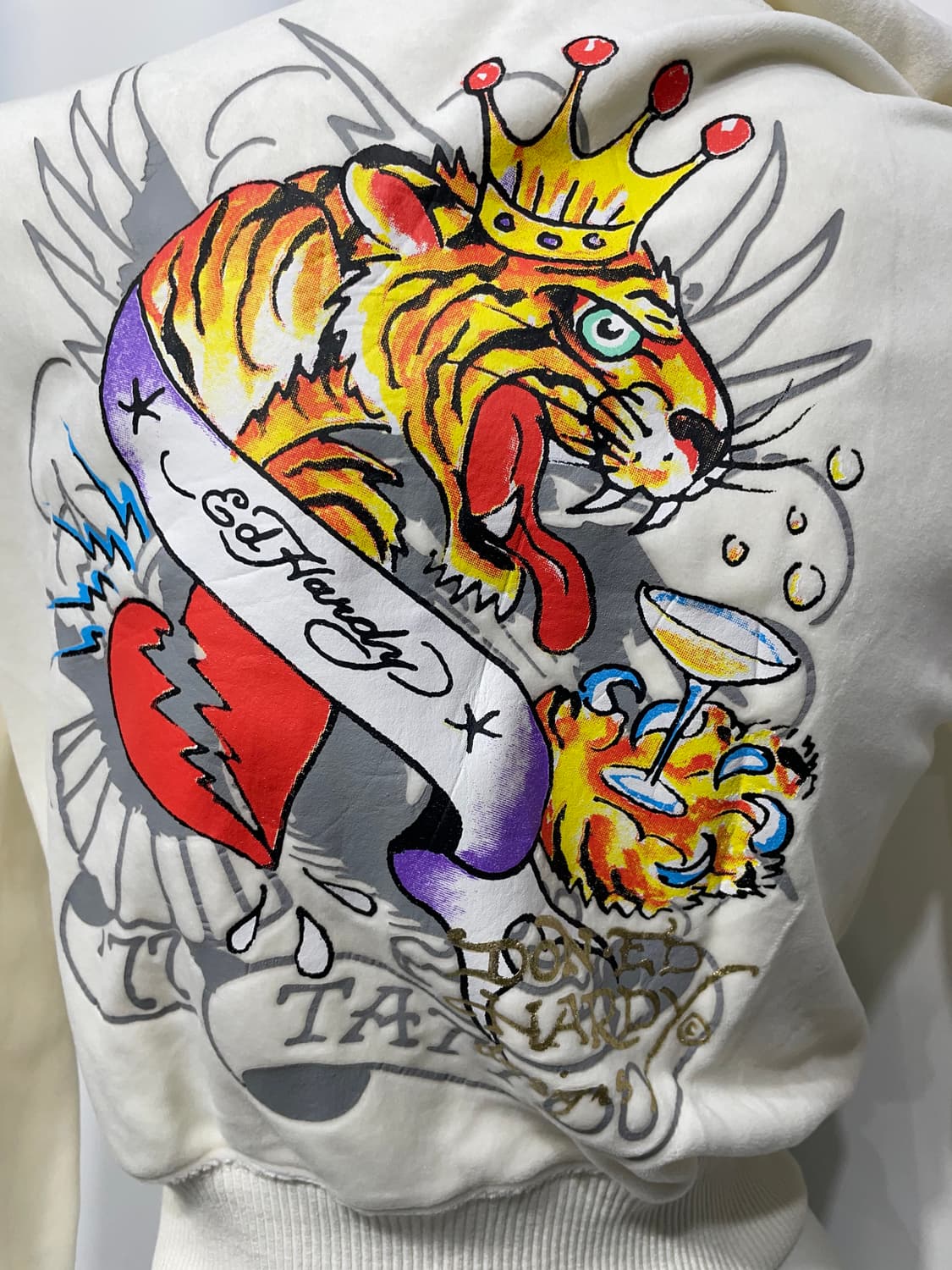 🎸Ed Hardy 화이트 프린팅 후디🎸 상품이미지7