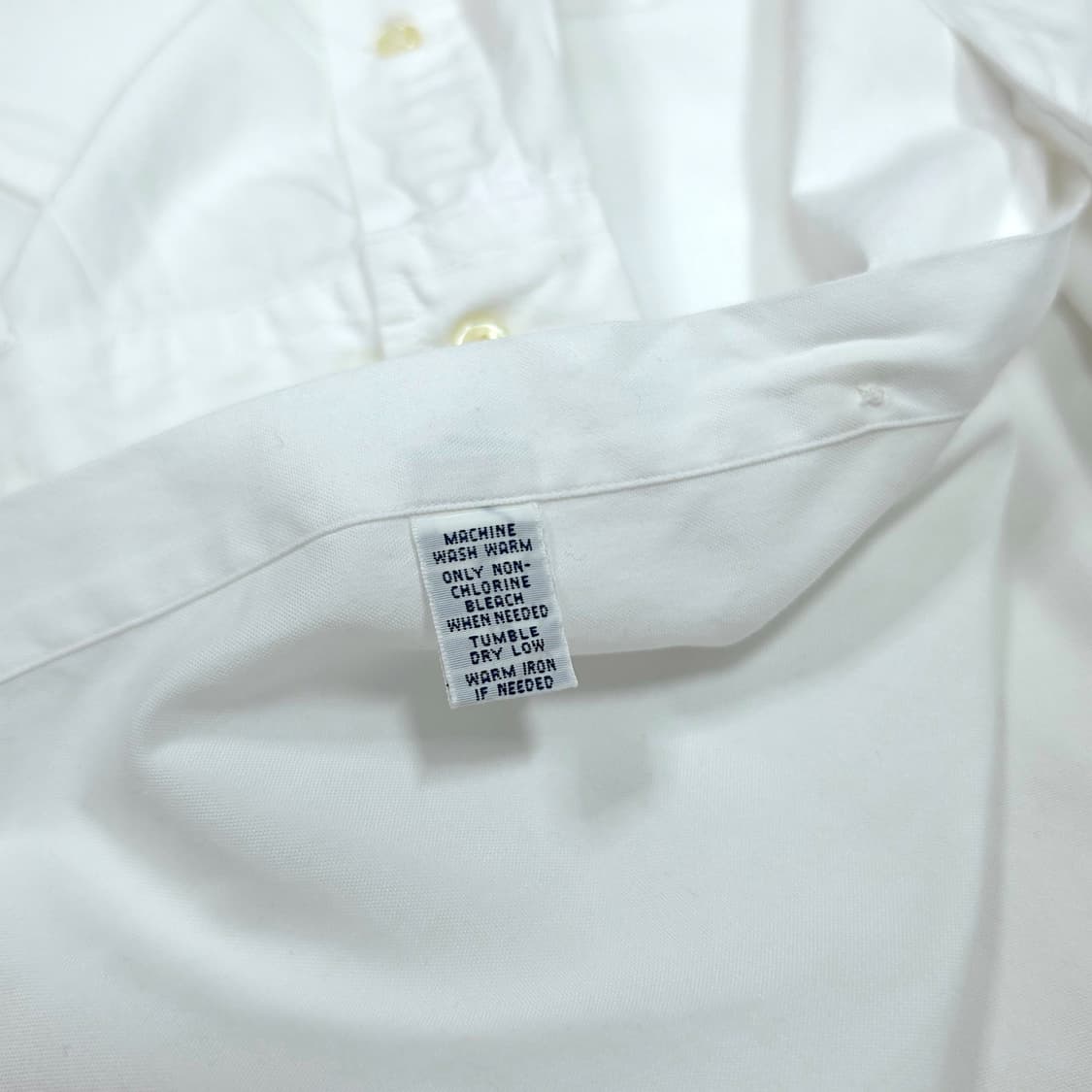 [2XL] 폴로 화이트 클래식 핏 버튼다운 코튼 긴팔셔츠 상품이미지8