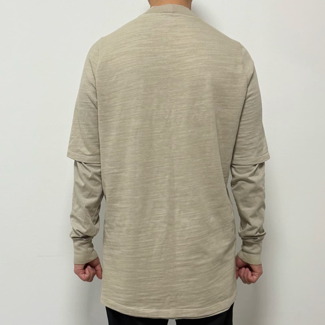 릭오웬스 18FW 다크쉐도우 허슬러 레이어드 긴팔 티셔츠 펄 상품이미지2