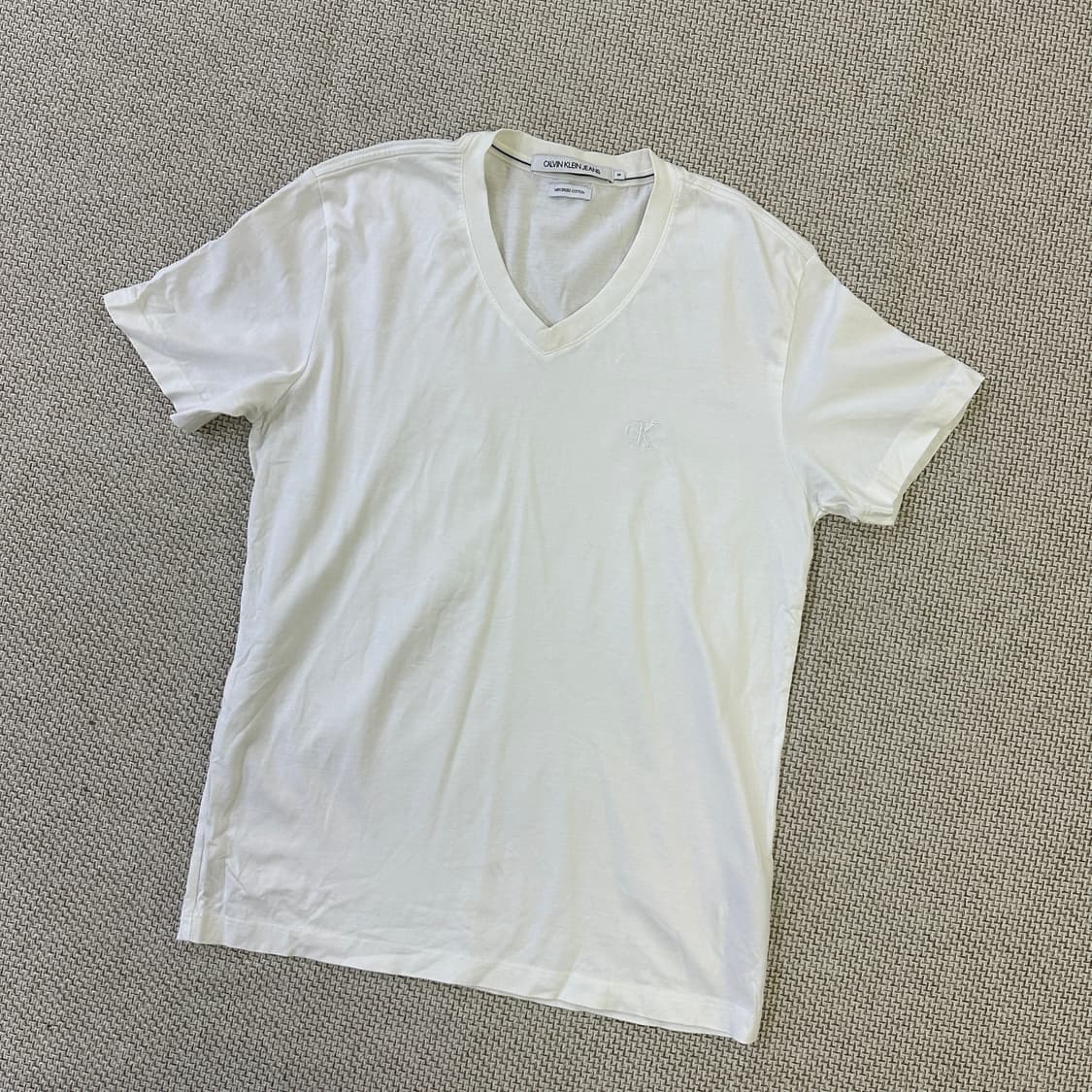 M 캘빈클라인진스 브이넥 반팔 티셔츠 0403D 상품이미지1