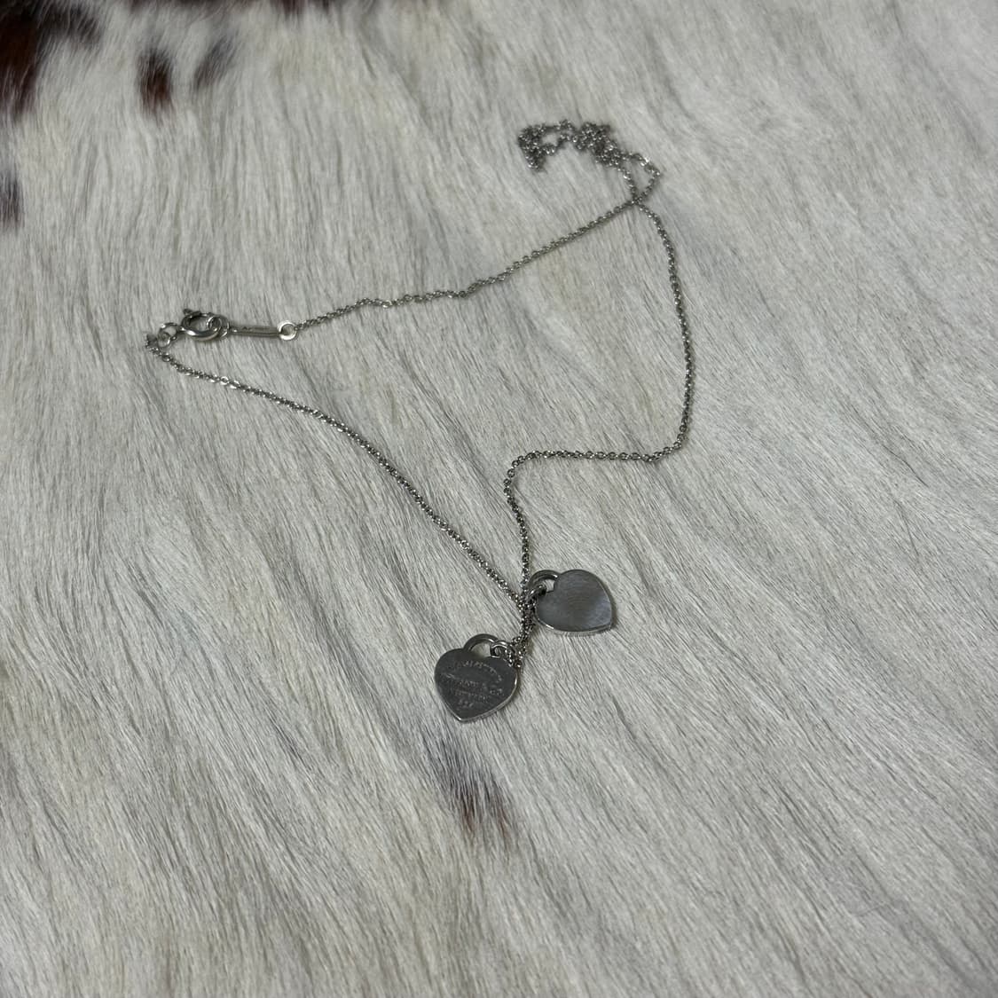 티파니앤코 리턴 투 티파니 더블 하트 실버 목걸이 판매합니다 상품이미지2